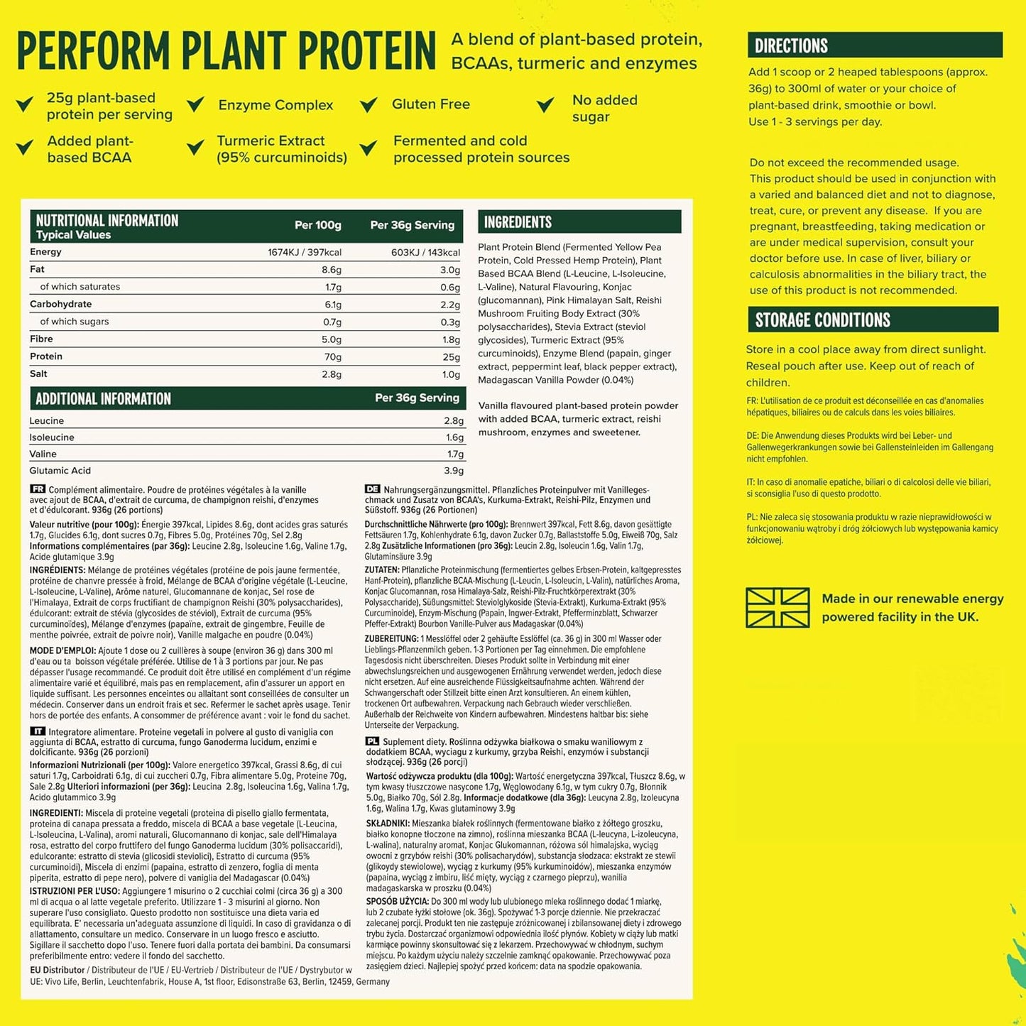 Perform Vegan Protein Powder